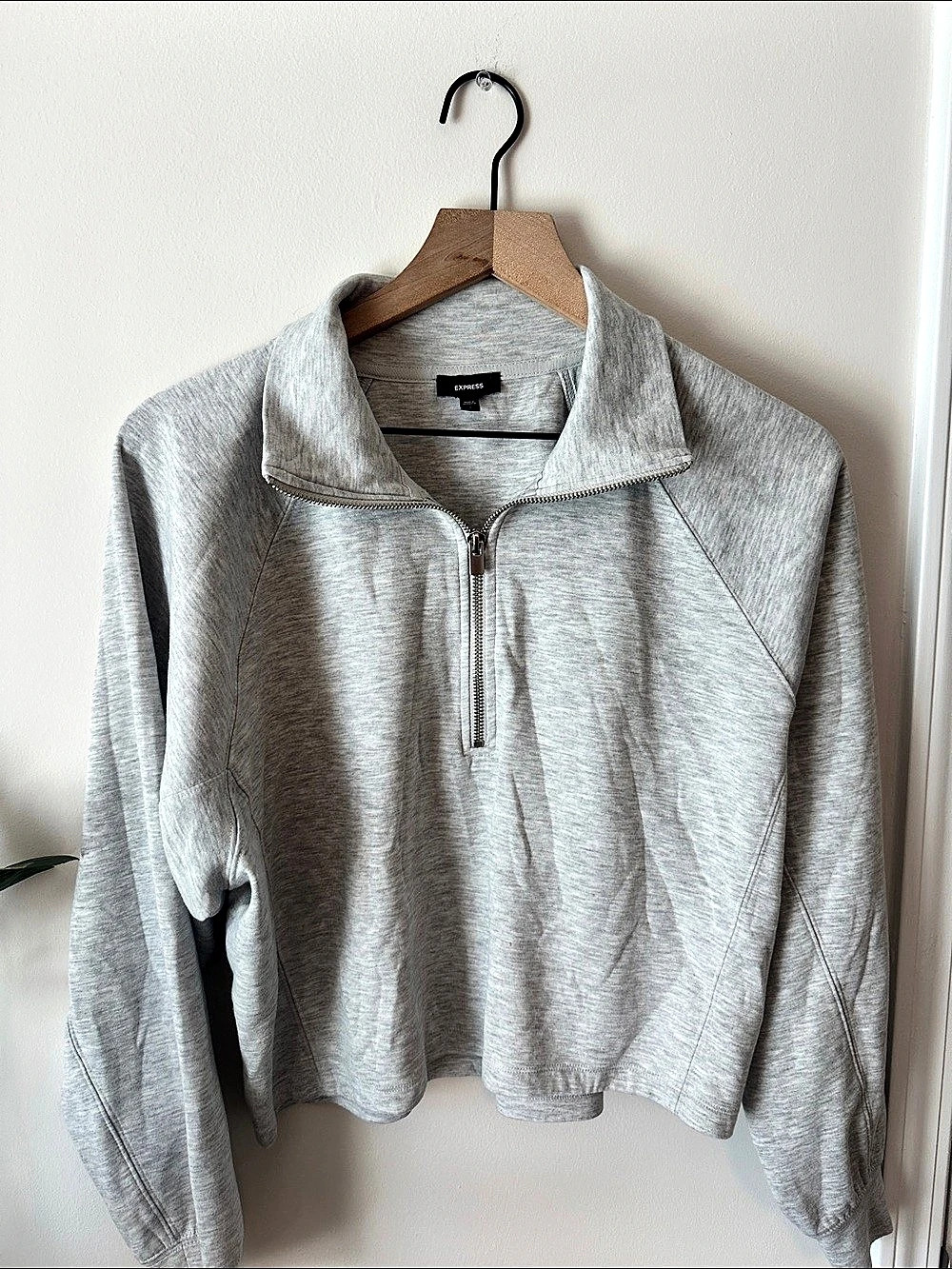 Express Cropped Quarter Zip